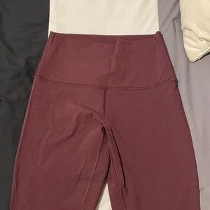 Lululemon Align Wunder Under Super Hi-Rise, maroon